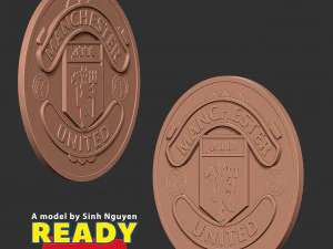 Manchester United logo 3D Print Model
