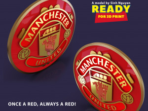 Manchester United logo Modèles 3D en vedette