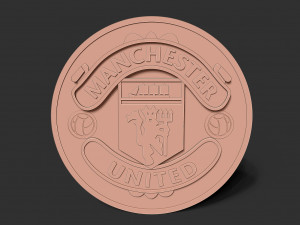 Manchester United logo Modèles 3D en vedette