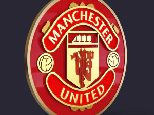 Manchester United logo 3D Print Model