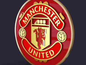 Manchester United logo 3D Print Model