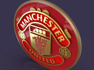 Manchester United logo 3D Print Model