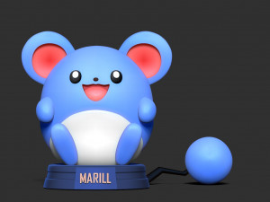Marill - Pokemon Fanart 3Dプリントモデル