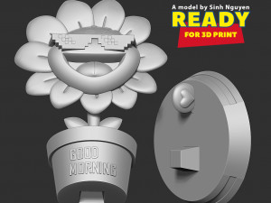 Sunflowers 3D Print Model
