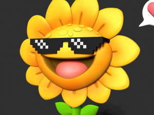 Sunflowers 3D Print Model
