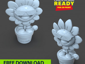 Sunflowers 3D Print Model