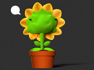 Sunflowers 3D Print Model