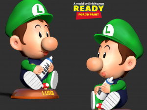 Baby Luigi 3D-printmodel