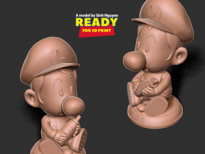 Baby Luigi 3D-printmodel