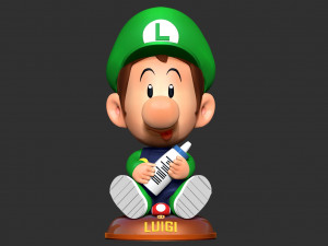 Baby Luigi 3D-printmodel