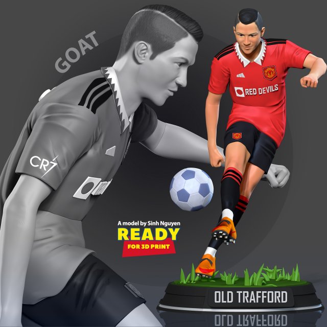 Ronaldo 2022-2023 Kit Modèles 3D en vedette .c4d .max .obj .3ds .fbx .stl .blend 