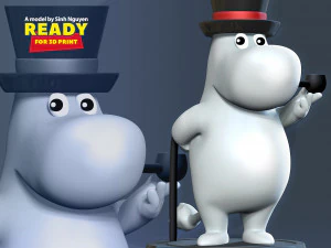 姆明爸爸 3D 打印模型