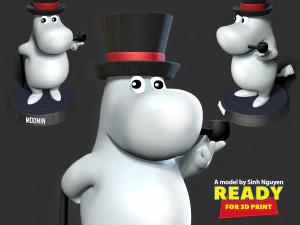 Moominpappa 3D Print Model