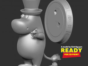 Moominpappa 3D Print Model