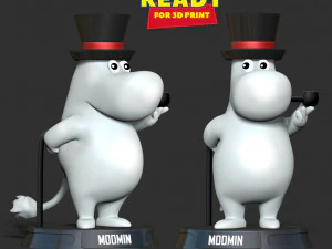 Moominpappa 3D Print Model