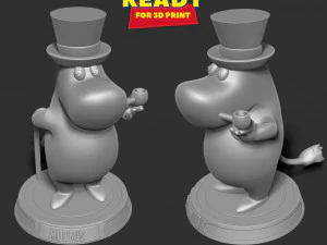 Moominpappa 3D Print Model