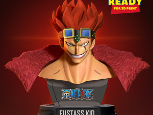 Eustass Kid Bust 3D Print Model