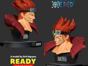 Busto di Eustass Kid Modello di stampa 3D