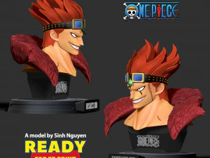 ユースタス・キッドの胸像 3Dプリントモデル