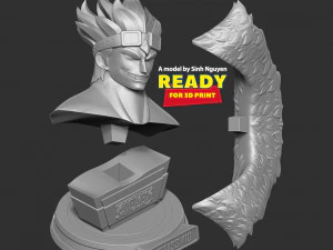 ユースタス・キッドの胸像 3Dプリントモデル