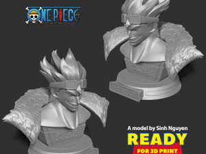 Busto di Eustass Kid Modello di stampa 3D