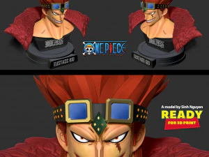 ユースタス・キッドの胸像 3Dプリントモデル