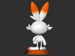 Scorbunny - Pokemon Fanart Modelo de Impressão 3D