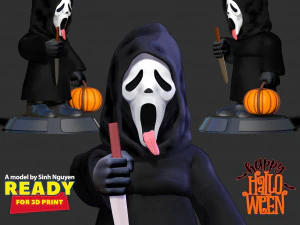 Faccia da fantasma Modello di stampa 3D