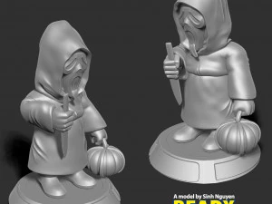 Faccia da fantasma Modello di stampa 3D