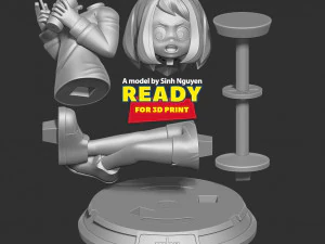 Kid Ochaco Uraraka 3D Print Model