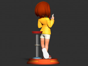 Kid Ochaco Uraraka 3D Baskı Modeli