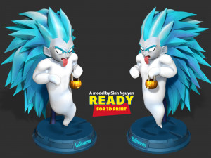 Gotenks ghost SSJ3 with Halloween Modelo de impresión 3D