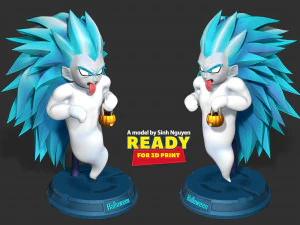 Gotenks fantasma SSJ3 con Halloween Modelo de impresión 3D