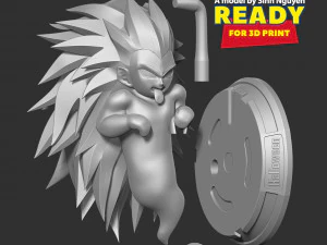 Gotenks fantasma SSJ3 con Halloween Modelo de impresión 3D
