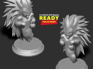 Gotenks ghost SSJ3 with Halloween Modelo de impresión 3D