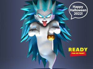 Gotenks ghost SSJ3 with Halloween Modelo de impresión 3D