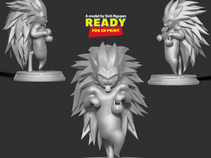Gotenks ghost SSJ3 with Halloween Modelo de impresión 3D