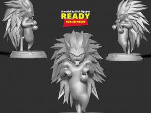 Gotenks fantasma SSJ3 con Halloween Modelo de impresión 3D