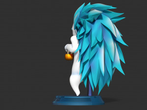 Gotenks ghost SSJ3 with Halloween Modelo de impresión 3D