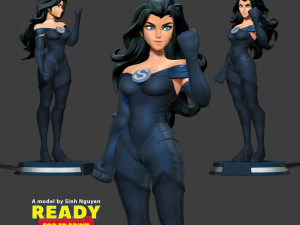 Superwoman Stylized 3D Print Model