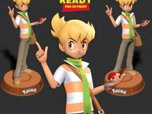 Barry - Pokemon Fanart 3D Print Model