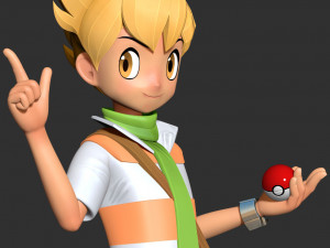Barry - Pokemon Fanart 3D Print Model