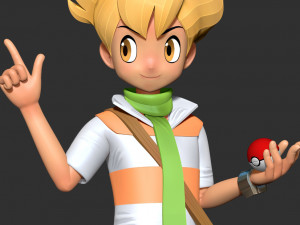 Barry - Pokemon Fanart 3D Print Model