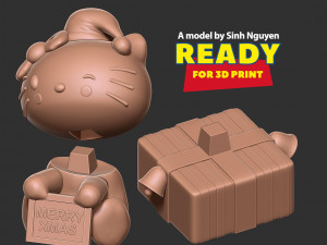 Hello Kitty - Merry Christmas Modello di stampa 3D