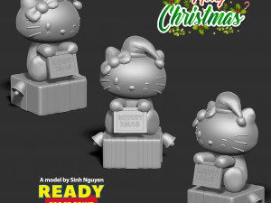 Hello Kitty - Merry Christmas Modello di stampa 3D