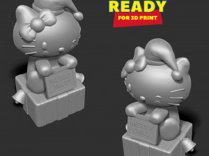 Hello Kitty - Merry Christmas Modello di stampa 3D