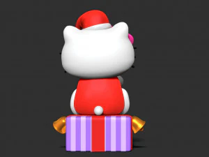 Hello Kitty - Merry Christmas 3D Print Model