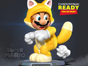 Gatto Mario Modello di stampa 3D