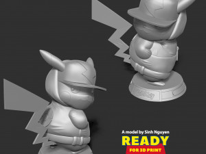 Pikachu Hip-hop 3D 打印模型