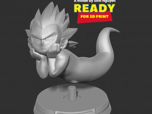 Ghost Gotenks resting Modèles 3D en vedette